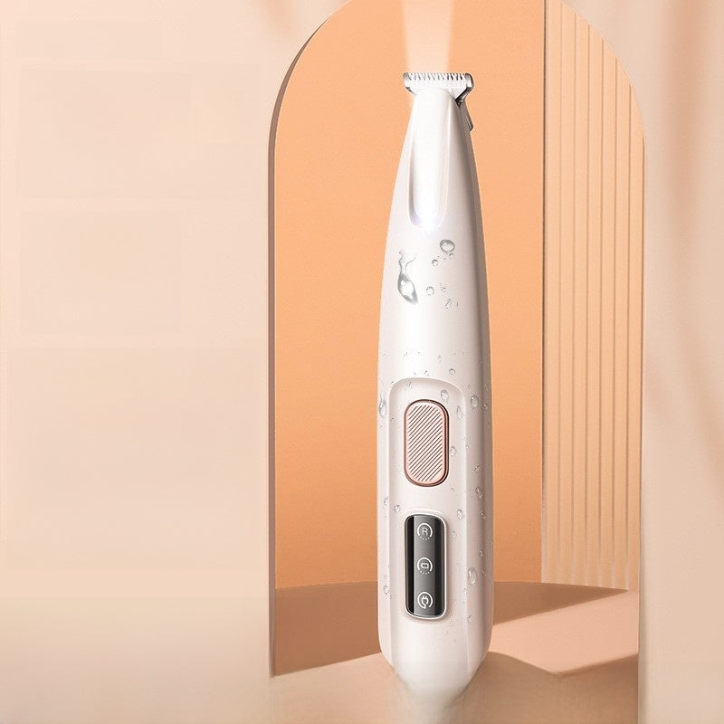 Tondeuse rechargeable pour animaux de compagnie avec lumière LED – Tondeuse silencieuse et étanche pour le toilettage des pattes de chiens et de chats