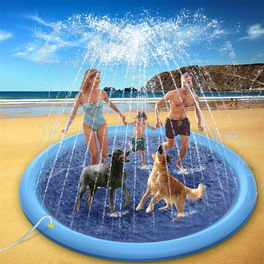 Backyard Splash Pad for Toddlers, Kids & Dogs – Large Sprinkler Water Play Mat