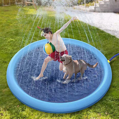 Backyard Splash Pad for Toddlers, Kids & Dogs – Large Sprinkler Water Play Mat