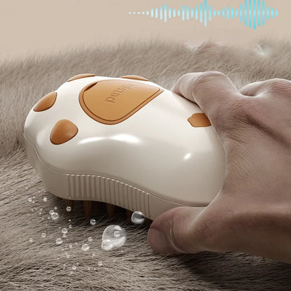 3-in-1 Electric Pet Steam Brush – Self-Cleaning Spray Grooming Tool for Dogs & Cats | Massage & Hair Removal Comb