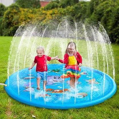 Backyard Splash Pad for Toddlers, Kids & Dogs – Large Sprinkler Water Play Mat