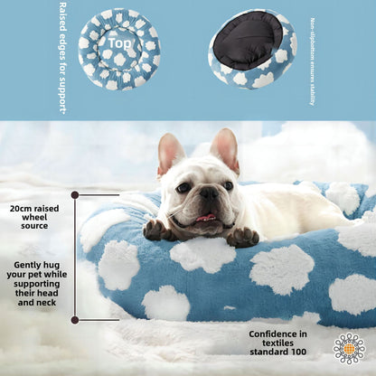 Panier Douillet et Moelleux pour Animaux de Compagnie – Confortable, Lavable pour Chiens et Chats