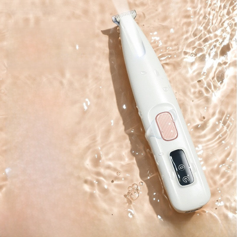 Tondeuse rechargeable pour animaux de compagnie avec lumière LED – Tondeuse silencieuse et étanche pour le toilettage des pattes de chiens et de chats