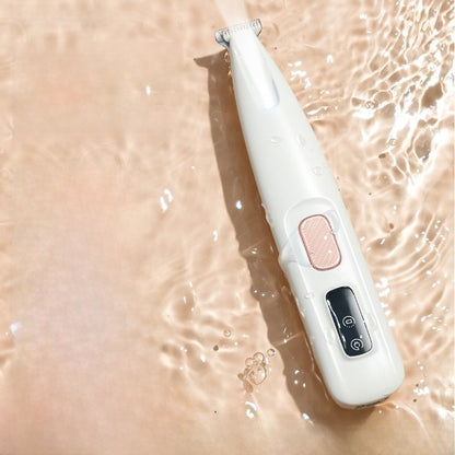 Tondeuse rechargeable pour animaux de compagnie avec lumière LED – Tondeuse silencieuse et étanche pour le toilettage des pattes de chiens et de chats
